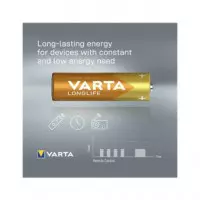 VARTA Pack 4 Pilas Alcalinas AA Longlife