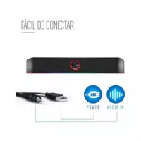 EWENT Barra de Sonido BLUETOOTH EW3525 Gaming Luces Rgb 15W Alimentacion USB