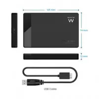EWENT Caja Carcasa Protectora Para Disco Duro 2.5" Sata Usb 3.2 GEN1 EW7049 Sin Tornillo