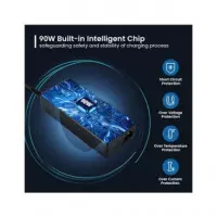 EWENT Cargador Universal Portatil Automatico 90W con 11 Clavijas EW3969