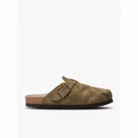 Zuecos Genuins Riva Velour Khaki