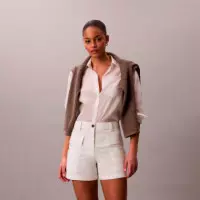 Shorts de Trabajo de Sarga de Algodón  CALVIN KLEIN