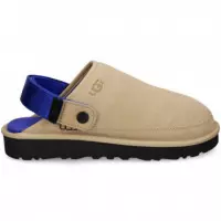 Zueco Tira Atras Serraje Azul+beige  UGG