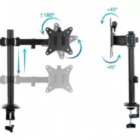 SOPORTE DE MESA TV/MONITOR TOOQ 17-27 2 BRAZOS BLA
