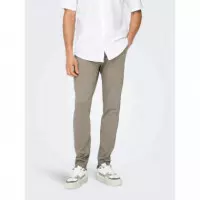 Pantalones ONLY&SONS Mark Tejido Jogger Gris Vintage Khaki