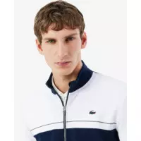 Sudadera Deportiva LACOSTE con Cremallera y Bloques de Color