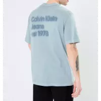 Camiseta CALVIN KLEIN Turquesa Logo Espalda