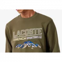 Sudadera LACOSTE Verde Logo Bordado Pb