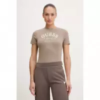 Beatriz Cn Ss T-shir Totally Taupe  GUESS