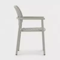 Silla de Jardín Aureo de Exterior en Wicker Sintético Color Taupé Essentials®  ESSENTIALS