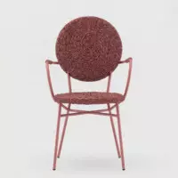 Sillón de Jardín Solara con Brazos de Exterior Trenzada Wicker Color Terracota Apilable Essentials®  ESSENTIALS