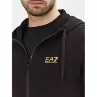 Sudadera EA7 Emporio Armani Negra Logo Dorado Pb  ARMANI EXCHANGE