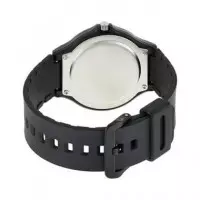 CASIO Coleccion MW-240-2BVDF Reloj Analogico Correa Resina Esfera Negra Resistente Al Agua