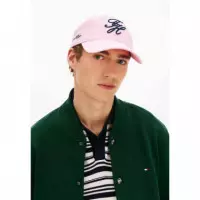 Th Script Soft 6 Panel Cap Classic Pink  TOMMY HILFIGER