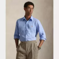 Camisas Camisa POLO RALPH LAUREN Lino Custom Slim Austin Blue