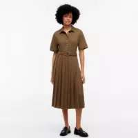 Vestido Gold Button Mix Media  TOMMY HILFIGER