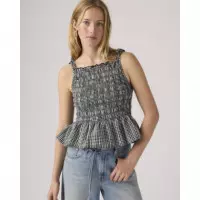 Camisetas Mujer Top Levi's® Mónaco Springtime Dobby - Negro  LEVI'S