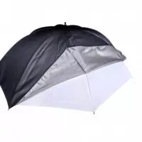 VISICO Paraguas Negro Plata Translúcido 90CM Control Luz