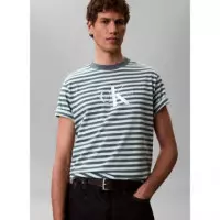 Ss 20S Stripe Jersey Monologo Cn Turbule  CALVIN KLEIN