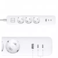 XIAOMI 20W Power Strip - Regleta de Enchufes con USB 20W (BHR07UK)