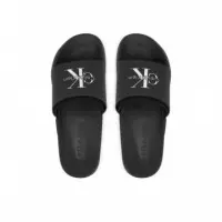 Ess Slide Rubber Neoprene Triple Black  CALVIN KLEIN
