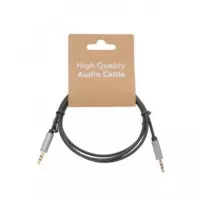 EUROCONNEX Cable Audio Jack 3.5MM M/m 2MTRS Negro AU100-2