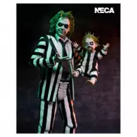 Figura Ultimate Beetlejuice con traje de rayas