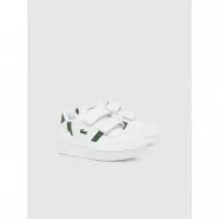 T-clip Set 224 4 Sui Wht / Dk Grn  LACOSTE