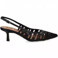 sin Talon Grietas Piel Negro  BIBI LOU