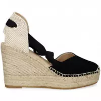 Alpargata Cuña ante Negro  ALHAMAS