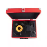 PRIXTON Tocadisco Grabador con Bluetooth/usb/radio Fm VC400 Rojo