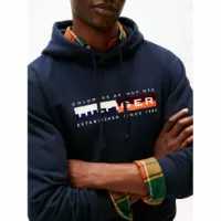 Sudadera TOMMY HILFIGER Block Graphic Azul Marina Pb