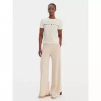 Febe Ss Cn T-shirt Cream White  GUESS