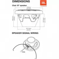 JBL Marine Club 102 Subwoofer Marino de 10" con hasta 600W y Luces Led