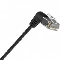 Cable de Red CAT6A Utp 1M VENTION Acodado Black