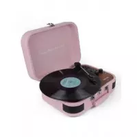 PRIXTON Tocadisco Grabador con Bluetooth/usb/fm/tf VC600 5W X2 Rosa