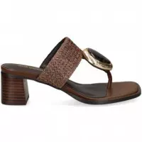 Esclava Aplique Crochet Marron  NOA HARMON