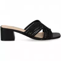 Pala Cruzada Crochet Negro  NOA HARMON