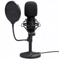 Micrófono Gaming TRUST Gxt 269 Emita Ii USB con Filtro de Sobremesa Negro