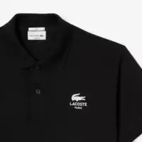 Polo LACOSTE Signature Negro