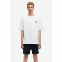 Camisetas Hombre Camiseta SAMSØE SAMSØE Sacohen 11725 Blue Stamp