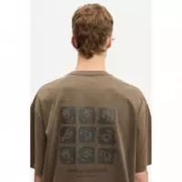 Camisetas Hombre Camiseta SAMSØE SAMSØE Sacohen 15489 Brown Stamp