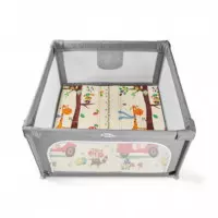 Parque de Juegos Loneta Reforzada 120X120 con Alfombra  MS