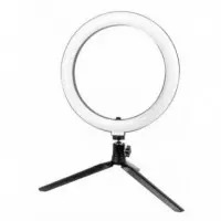 Anillo de Luz Led JOCCA con Soporte para Móvil y 3 Tonos