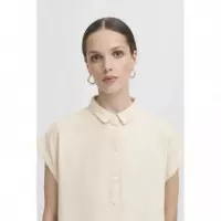 Blusas y Camisas Camisa ICHI Linno Natural Ecru