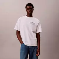 Camiseta Holgada con Logo Escrito  CALVIN KLEIN