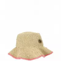 KURT GEIGER - Chelsea Raffia Bucket Hat - 41 - 5631440449/41