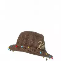 KURT GEIGER - Kurt Raffia Bucket Hat - 37 - 5631230449/37