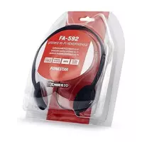 FONESTAR Auricular De Casco Estereo Con Cable FA-592 Negro