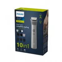 PHILIPS Kit 10 en 1 Afeitadora de Barba Cuerpo y Cortapelo Series 5 MG5920/15 Recargable Lavable